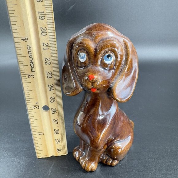 Vintage RedWare Pottery Dog Family Set 3 Made In Japan Figurines Decorative VTG - Picture 3 of 15